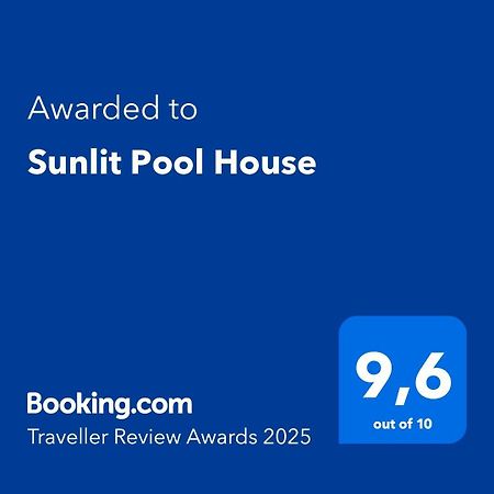 Вилла Sunlit Pool House Posidhonia  Экстерьер фото