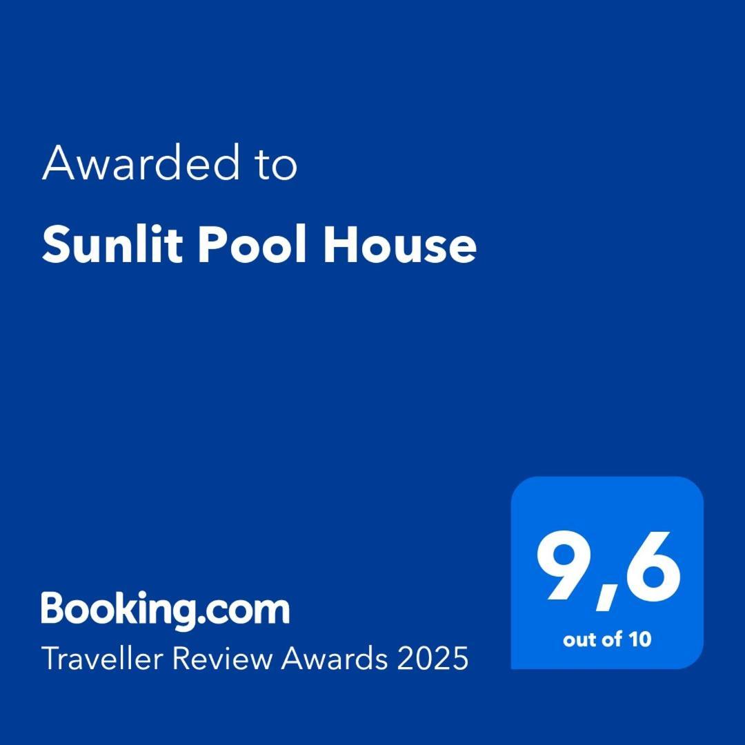 Вилла Sunlit Pool House Posidhonia  Экстерьер фото